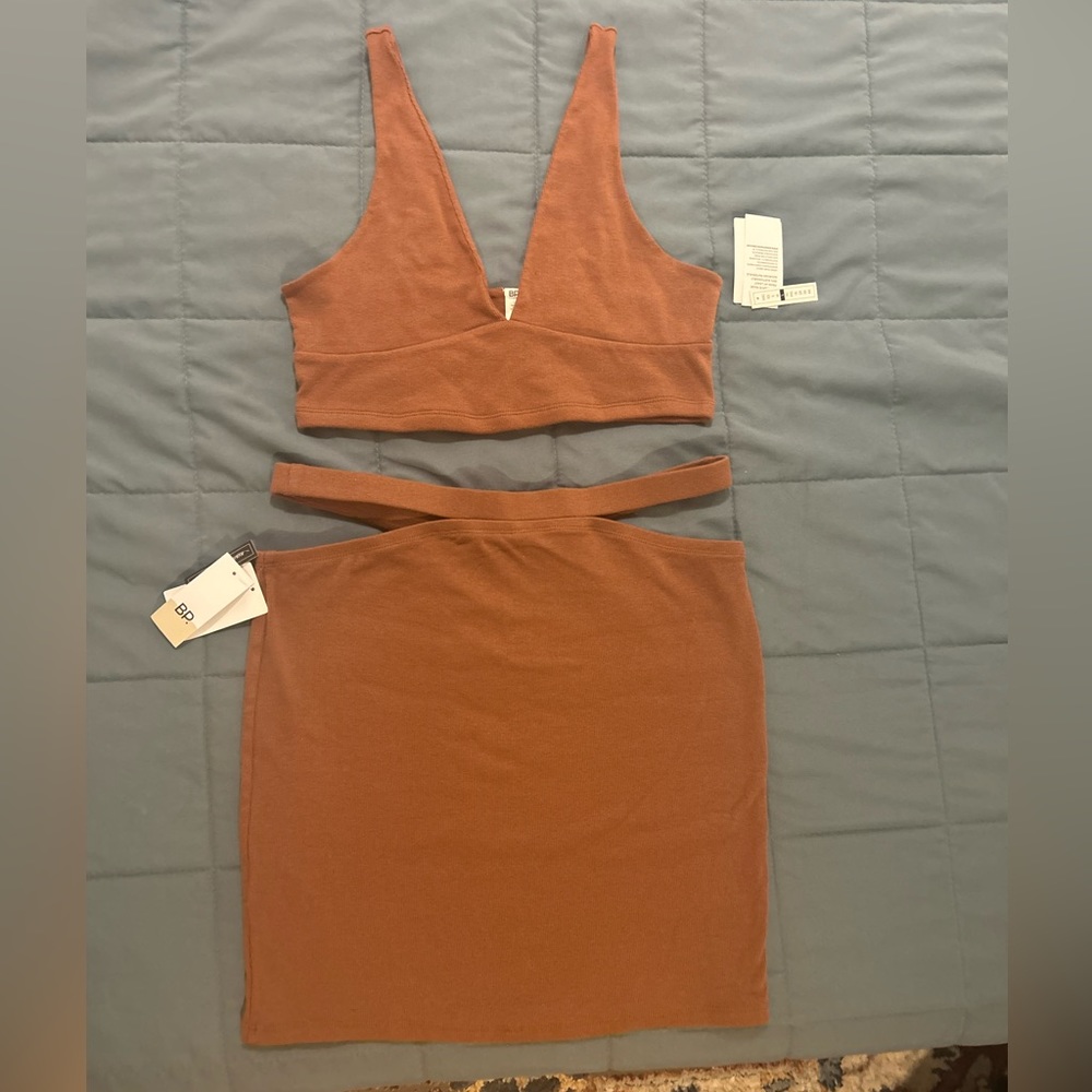 Brown BP Two-Piece skirt set (NWT)